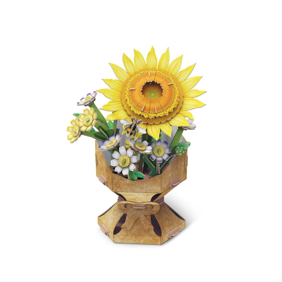 CubicFun: 3D Puzzle Flower Bouquet - Sunflower (138 Pcs)
