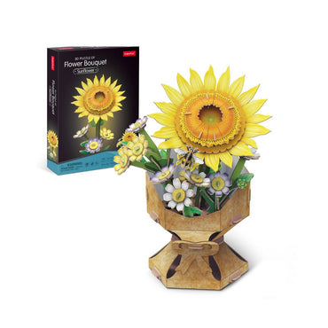 CubicFun: 3D Puzzle Flower Bouquet - Sunflower (138 Pcs)