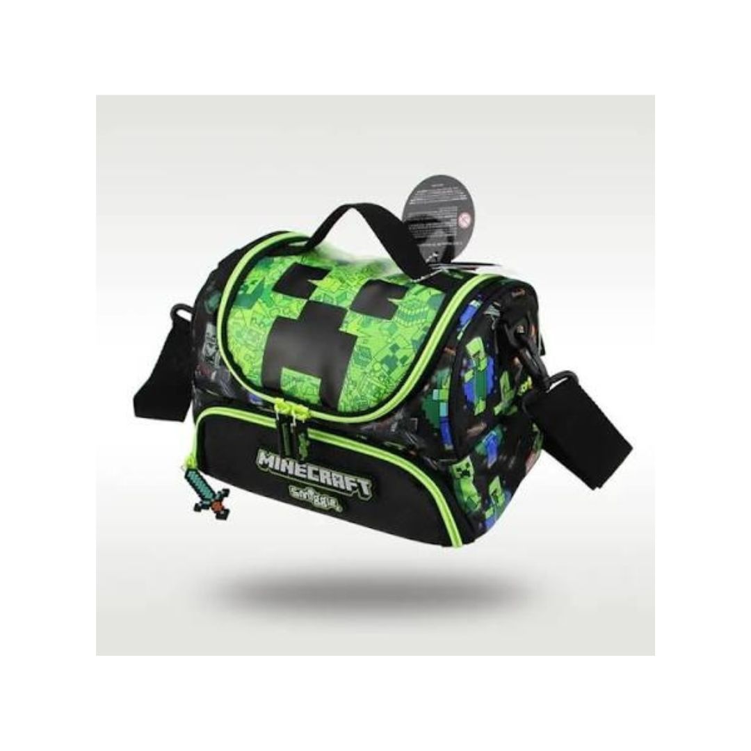 Smiggle x Minecraft: Double Decker Insulated Lunch Bag