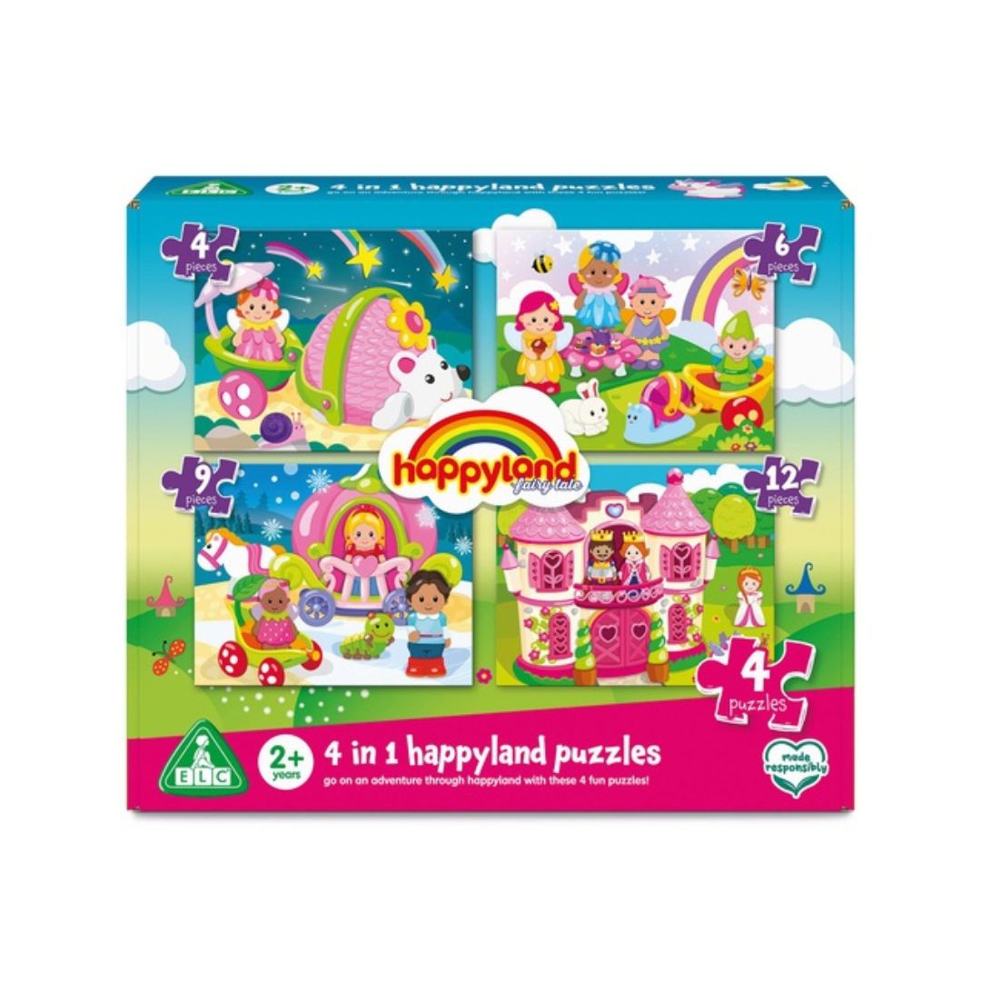Happyland 4 in 1 Fairytale Puzzles