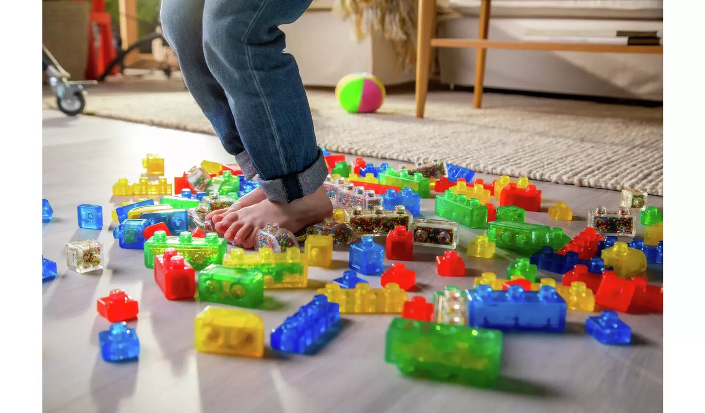 Soft Sensory Squish Blocks – 30-Piece Building Set