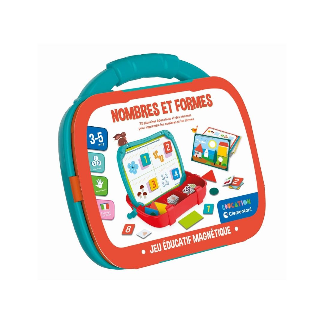 Clementoni Science & Play: Magnetic Numbers & Shapes Case