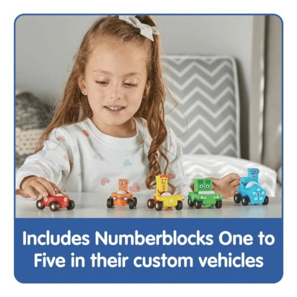 Learning Resources Number blocks Mini Vehicles Set (Numbers 1–5)