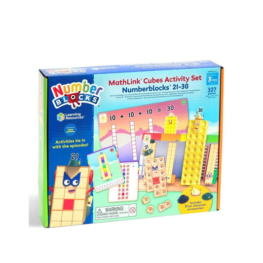 Learning Resources - MathLink Cubes Numberblocks 21-30 Activity Set