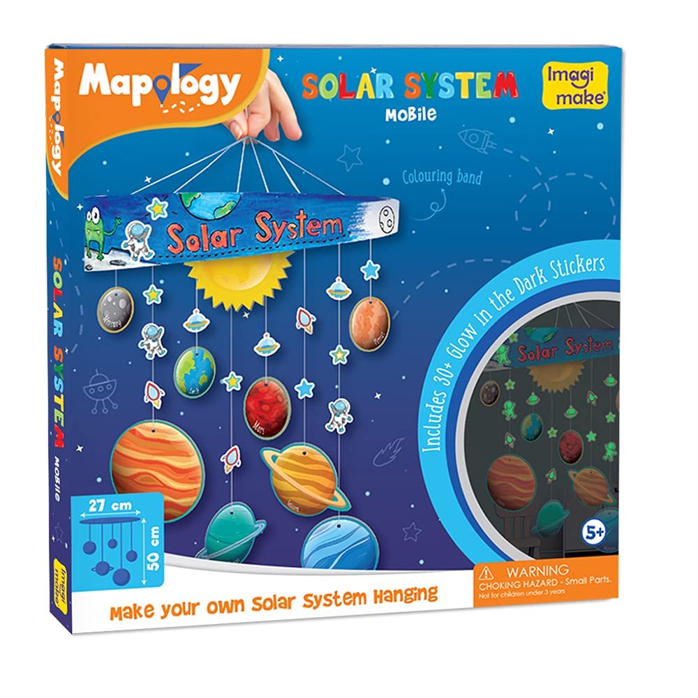 Imagimake Mapology Solar System Mobile Hanging DIY Craft Kit