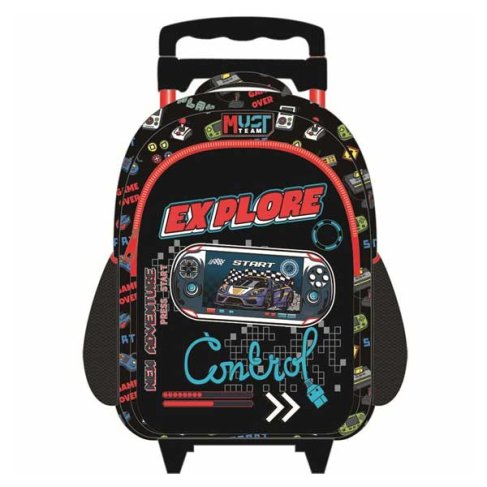 Must Team: Set School Trolley Bag "Explore Control"