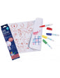 Coloring Mat  (5 Erasable Markers - Poney Club)