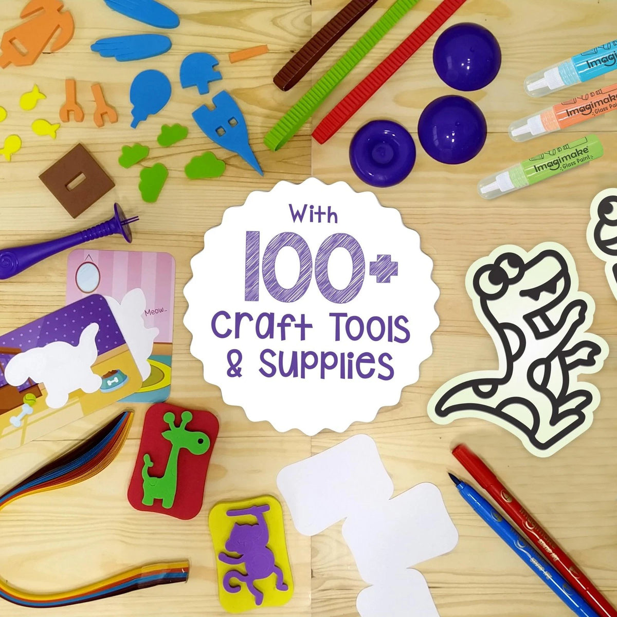 Imagimake 5-in-1 Awesome Craft Kit – 15+ Creative Projects